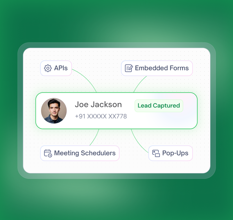 Capture leads directly into CRM